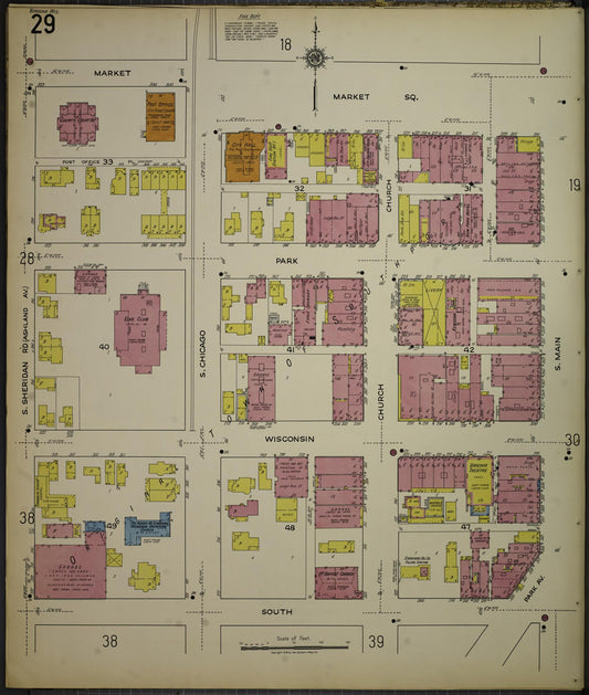 Sanborn Fire Insurance Map from Kenosha, Kenosha County, Wisconsin. (1918), Sheet 33