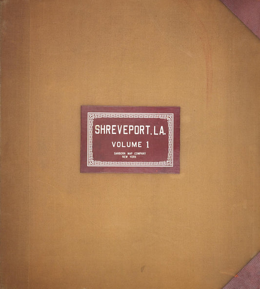 Sanborn Fire Insurance Map from Shreveport, Caddo Parish, Louisiana (Unknown), Sheet #0001 - Complete Map Set gallery image, historic Sanborn map, vintage wall art, Louisiana Louisiana