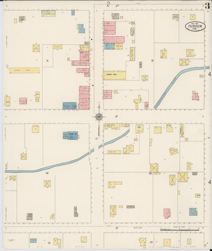 Sanborn Fire Insurance Map from Fairview, Sanpete County, Utah (1917), Sheet #0003 - Complete Map Set gallery image, historic Sanborn map, vintage wall art, Utah Utah
