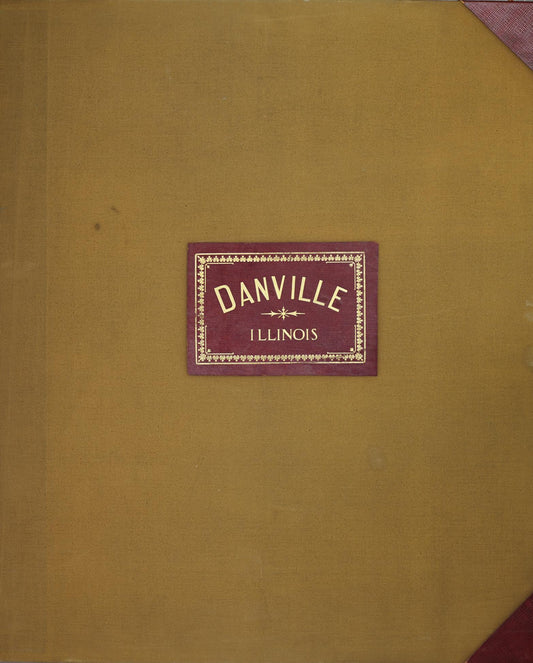 Sanborn Fire Insurance Map from Danville, Vermilion County, Illinois (1951), Sheet #0001 - Historic Sanborn Fire Insurance Map Print, vintage old map wall art, antique decor, genealogy gift, Illinois Illinois map