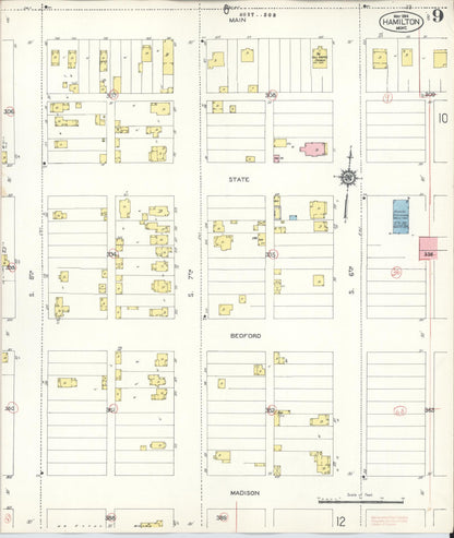 Sanborn Fire Insurance Map from Hamilton, Ravalli County, Montana (1944), Sheet #0009 - Complete Map Set gallery image, historic Sanborn map, vintage wall art, Montana Montana