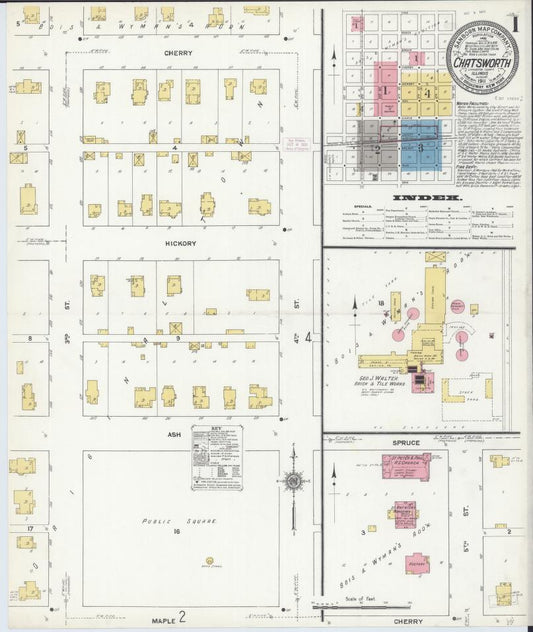Sanborn Fire Insurance Map from Chatsworth, Livingston County, Illinois. (1911) – Map View