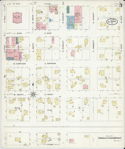 Sanborn Fire Insurance Map from Albany, Gentry County, Missouri (1909), Sheet #0003 - Complete Map Set gallery image, historic Sanborn map, vintage wall art, Missouri Missouri