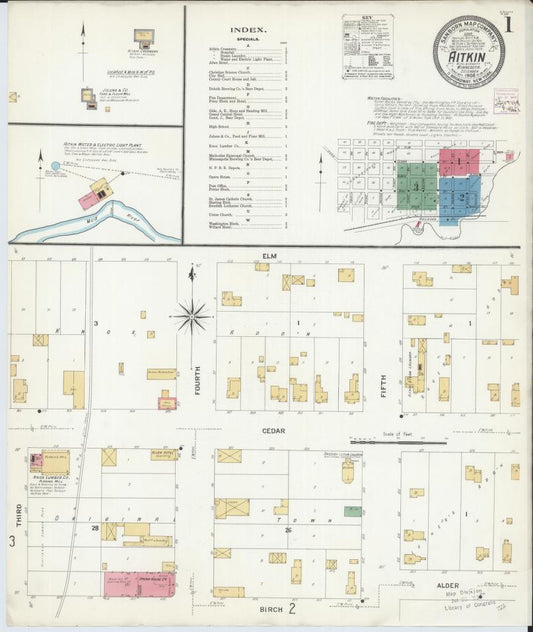 Sanborn Fire Insurance Map from Aitkin, Aitkin County, Minnesota. (1908) – Map View