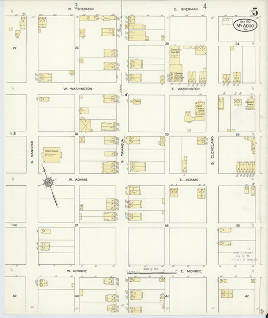 Sanborn Fire Insurance Map from McAdoo, Schuylkill County, Pennsylvania (1912), Sheet #0005 - Historic Sanborn Fire Insurance Map Print, vintage old map wall art, antique decor, genealogy gift, Pennsylvania Pennsylvania map