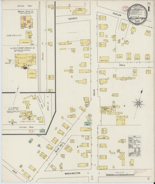 Sanborn Fire Insurance Map from Williamstown, Gloucester County, New Jersey. (1895) – Historic Sanborn Fire Insurance Map Print