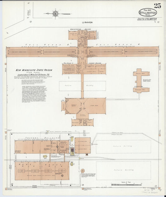 Sanborn Fire Insurance Map from Stillwater, Washington County, Minnesota (1910), Sheet #0025 - Historic Sanborn Fire Insurance Map Print, vintage old map wall art, antique decor, genealogy gift, Minnesota Minnesota map
