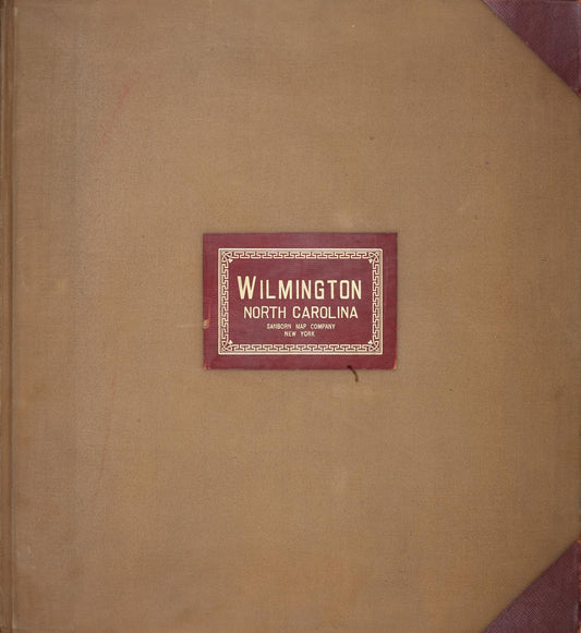 Sanborn Fire Insurance Map from Wilmington, New Hanover County, North Carolina (1951), Sheet #0001 - Historic Sanborn Fire Insurance Map Print, vintage old map wall art, antique decor, genealogy gift, North Carolina North Carolina map