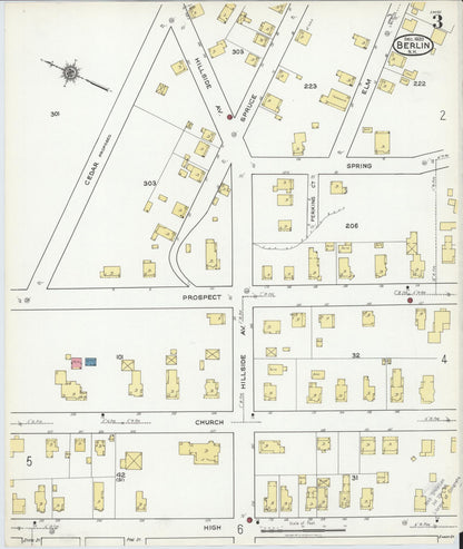 Sanborn Fire Insurance Map from Berlin, Coos County, New Hampshire (1920), Sheet #0003 - Complete Map Set gallery image, historic Sanborn map, vintage wall art, New Hampshire New Hampshire