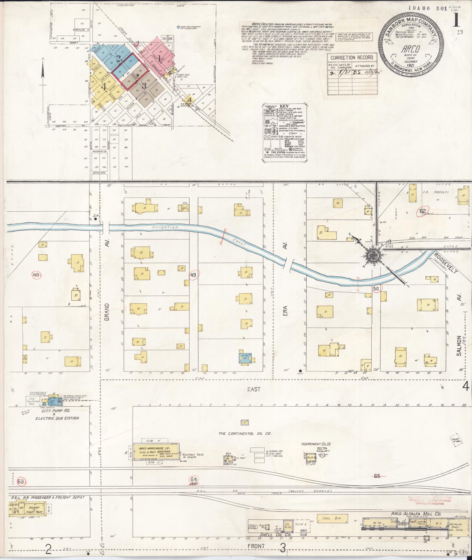 Sanborn Fire Insurance Map from Arco, Butte County, Idaho. (1931) – Historic Sanborn Fire Insurance Map Print