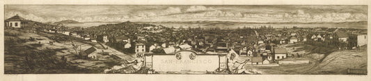 San Francisco. (1855) – Historic Bird’s-Eye View Panorama Print