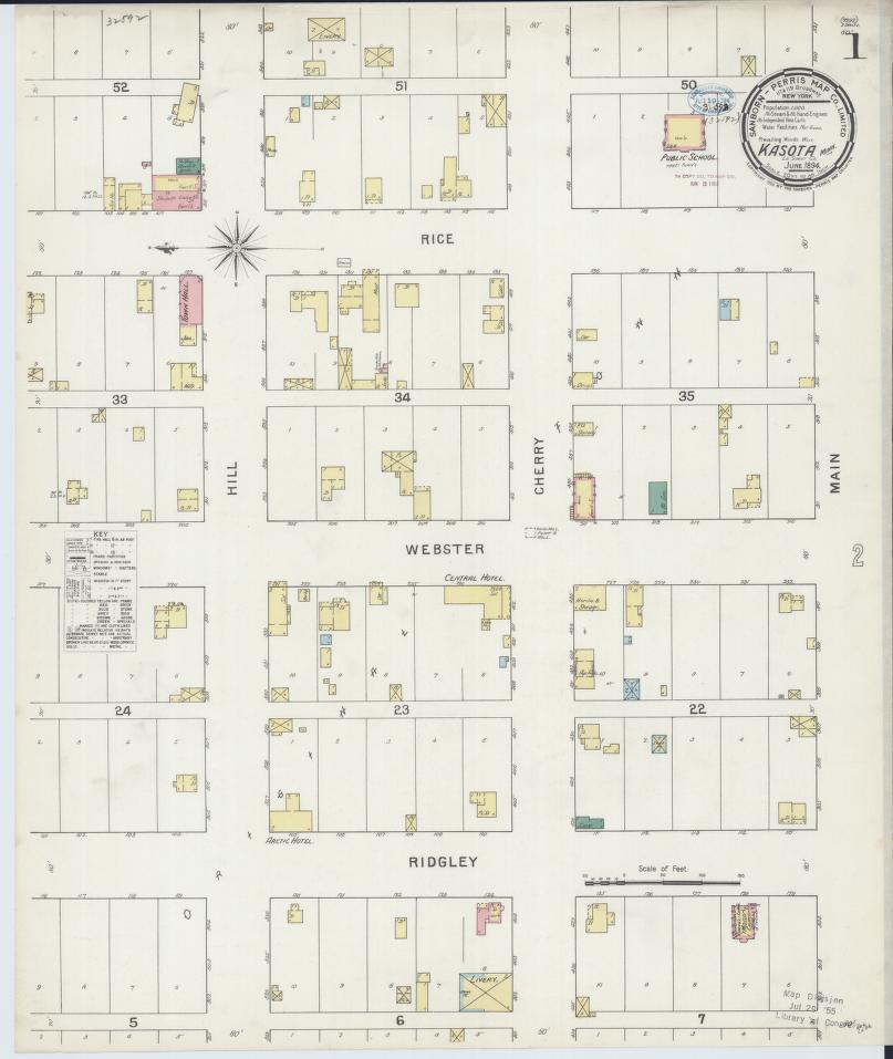 Sanborn Fire Insurance Map from Kasota, Le Sueur County, Minnesota. (1894) – Map View