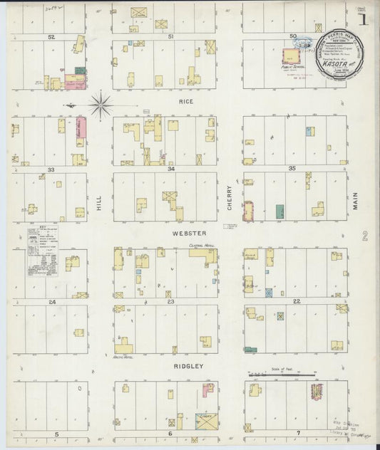 Sanborn Fire Insurance Map from Kasota, Le Sueur County, Minnesota. (1894) – Map View
