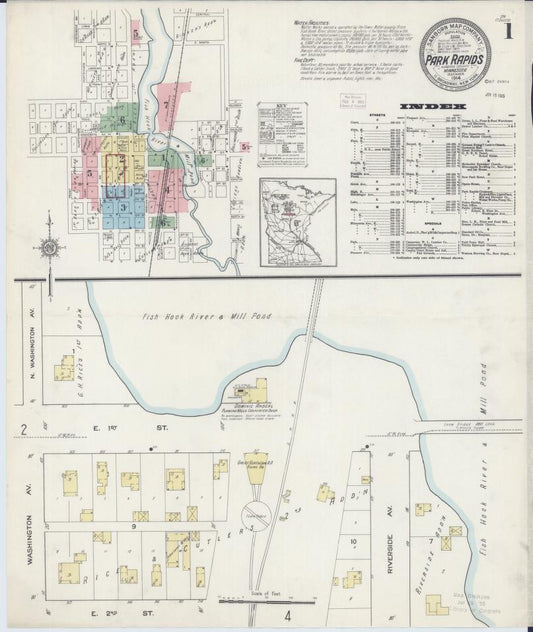 Sanborn Fire Insurance Map from Park Rapids, Hubbard County, Minnesota. (1914) – Map View
