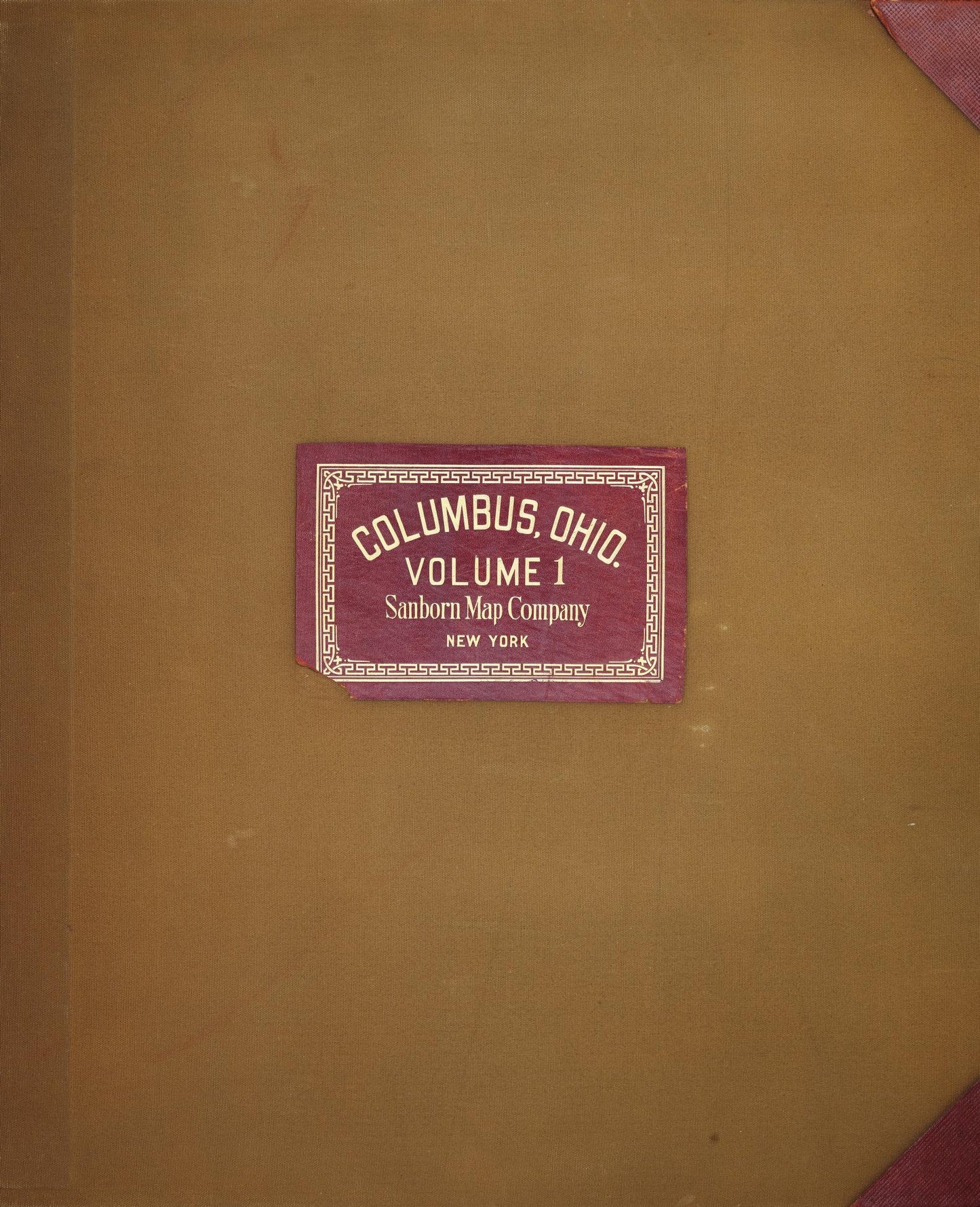 Sanborn Fire Insurance Map from Columbus, Franklin County, Ohio (1951), Sheet #0001 - Complete Map Set gallery image, historic Sanborn map, vintage wall art, Ohio Ohio