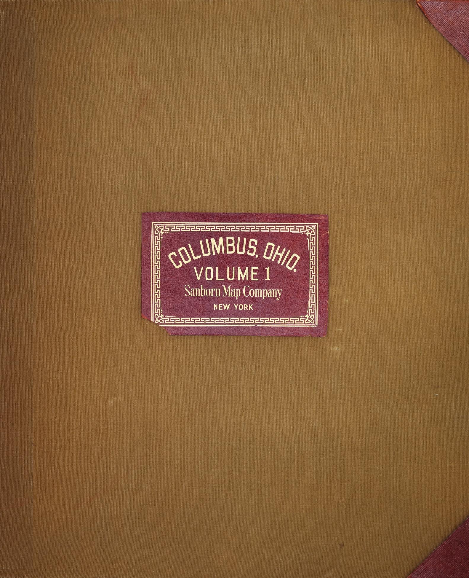 Sanborn Fire Insurance Map from Columbus, Franklin County, Ohio (1951), Sheet #0001 - Complete Map Set gallery image, historic Sanborn map, vintage wall art, Ohio Ohio