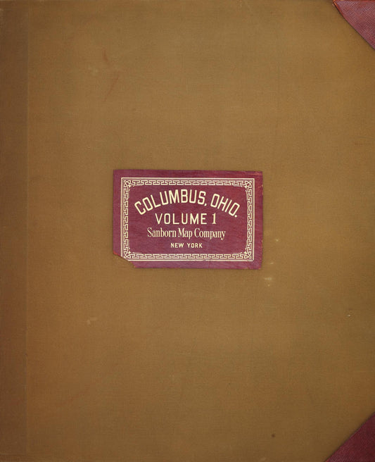 Sanborn Fire Insurance Map from Columbus, Franklin County, Ohio (1951), Sheet #0001 - Complete Map Set gallery image, historic Sanborn map, vintage wall art, Ohio Ohio