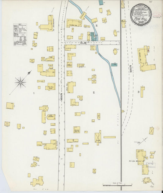 Sanborn Fire Insurance Map from Pine Hill, Ulster County, New York. (1892), Sheet 1 – Historic Sanborn Fire Insurance Map Print