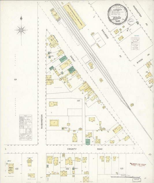 Sanborn Fire Insurance Map from Byron, Contra Costa County, California (1900), Sheet #0001 - Historic Sanborn Fire Insurance Map Print, vintage old map wall art, antique decor, genealogy gift, California California map