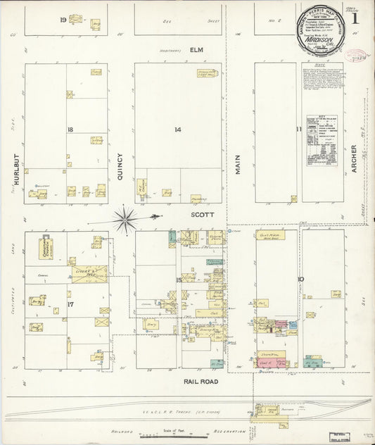Sanborn Fire Insurance Map from Madison, Yolo County, California (1891), Sheet #0001 - Complete Map Set gallery image, historic Sanborn map, vintage wall art, California California