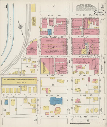 Sanborn Fire Insurance Map from Hopkinsville, Christian County, Kentucky (1923), Sheet #0004 - Complete Map Set gallery image, historic Sanborn map, vintage wall art, Kentucky Kentucky