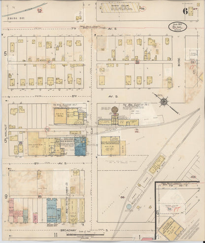 Sanborn Fire Insurance Map from Buhl, Twin Falls County, Idaho (1940), Sheet #0006 - Complete Map Set gallery image, historic Sanborn map, vintage wall art, Falls Idaho