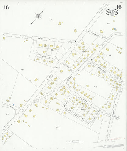 Sanborn Fire Insurance Map from Fairfield, Fairfield County, Connecticut (1930), Sheet #0016 - Complete Map Set gallery image, historic Sanborn map, vintage wall art, Connecticut Connecticut