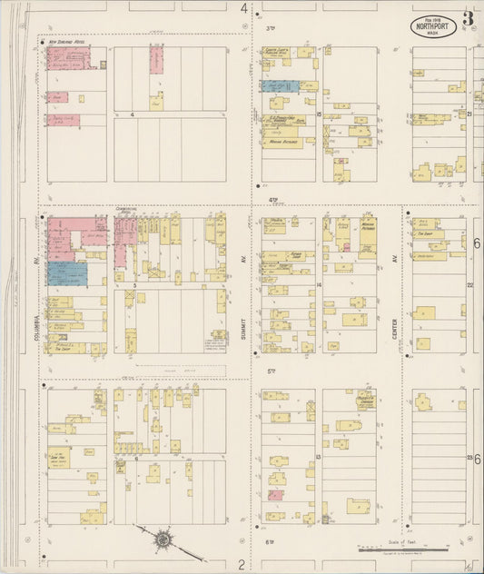 Sanborn Fire Insurance Map from Northport, Stevens County, Washington (1918), Sheet #0003 - Historic Sanborn Fire Insurance Map Print, vintage old map wall art, antique decor, genealogy gift, Washington Washington map
