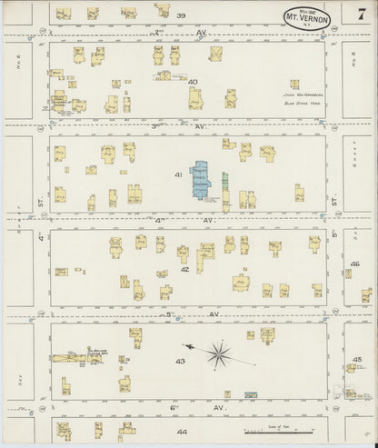 Sanborn Fire Insurance Map from Mount Vernon, Westchester County, New York (1887), Sheet #0007 - Complete Map Set gallery image, historic Sanborn map, vintage wall art, New York New York