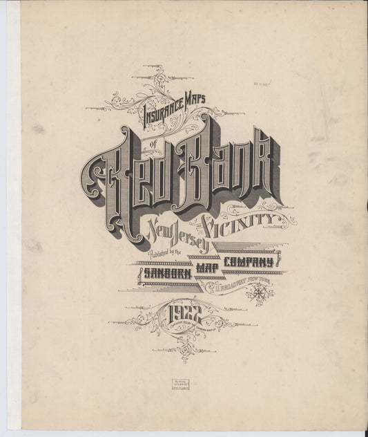 Sanborn Fire Insurance Map from Red Bank, Monmouth County, New Jersey. (1922) – Historic Sanborn Fire Insurance Map Print