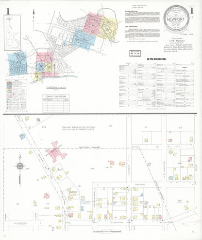 Sanborn Fire Insurance Map from Newport, New Castle County, Delaware (1937), Sheet #0001 - Complete Map Set gallery image, historic Sanborn map, vintage wall art, Delaware Delaware
