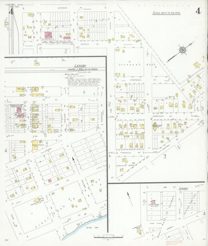 Sanborn Fire Insurance Map from Fosston, Polk County, Minnesota (1936), Sheet #0004 - Historic Sanborn Fire Insurance Map Print, vintage old map wall art, antique decor, genealogy gift, Minnesota Minnesota map
