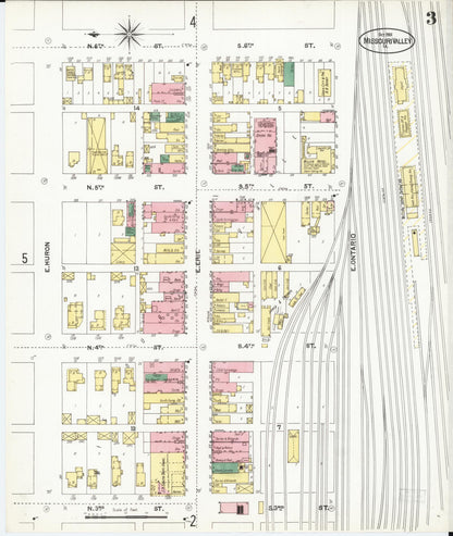 Sanborn Fire Insurance Map from Missouri Valley, Harrison County, Iowa (1901), Sheet #0003 - Complete Map Set gallery image, historic Sanborn map, vintage wall art, Missouri Missouri