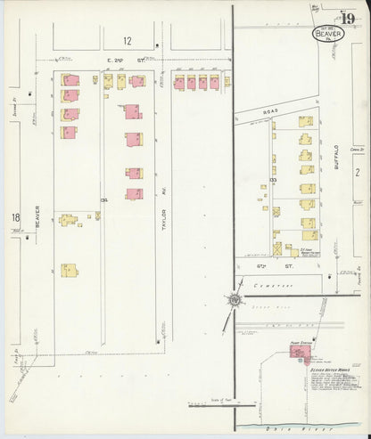 Sanborn Fire Insurance Map from Beaver, Beaver County, Pennsylvania (1912), Sheet #0019 - Complete Map Set gallery image, historic Sanborn map, vintage wall art, Pennsylvania Pennsylvania