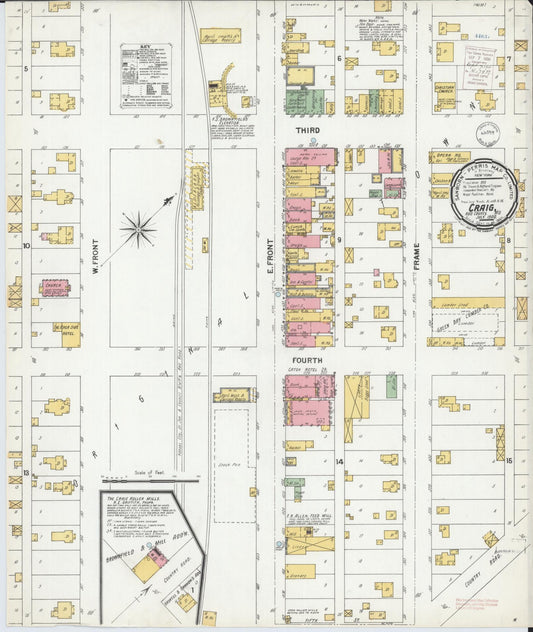 Sanborn Fire Insurance Map from Craig, Holt County, Missouri. (1900) – Historic Sanborn Fire Insurance Map Print