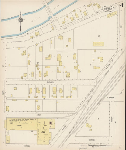 Sanborn Fire Insurance Map from Sumner, Pierce County, Washington (1919), Sheet #0004 - Complete Map Set gallery image, historic Sanborn map, vintage wall art, Washington Washington