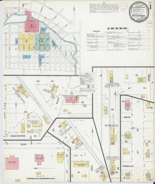 Sanborn Fire Insurance Map from Hutchinson, Mcleod County, Minnesota. (1899) – Map View