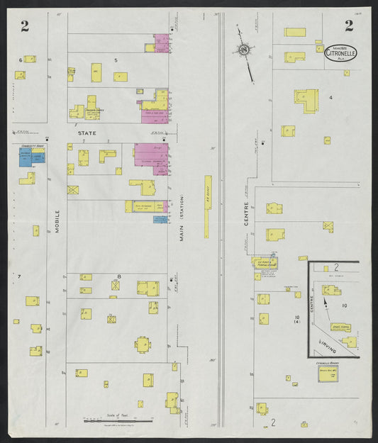 Sanborn Fire Insurance Map from Citronelle, Mobile County, Alabama (1926), Sheet #0002
