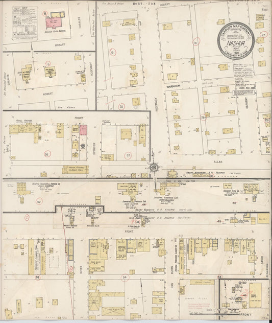Sanborn Fire Insurance Map from Nashua, Valley County, Montana (1930), Sheet #0001 - Historic Sanborn Fire Insurance Map Print, vintage old map wall art, antique decor, genealogy gift, Montana Montana map