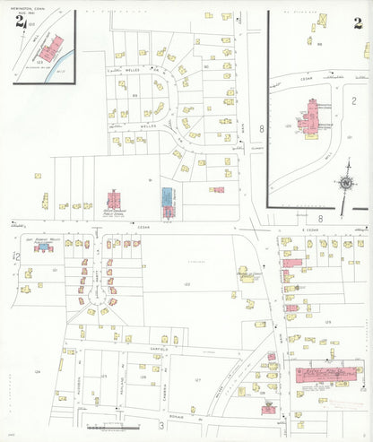 Sanborn Fire Insurance Map from Newington, Hartford County, Connecticut (1941), Sheet #0002 - Complete Map Set gallery image, historic Sanborn map, vintage wall art, Connecticut Connecticut