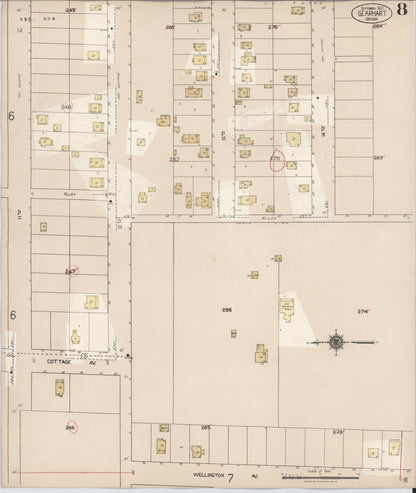 Sanborn Fire Insurance Map from Gearhart, Clatsop County, Oregon (1928), Sheet #0008 - Complete Map Set gallery image, historic Sanborn map, vintage wall art, Oregon Oregon