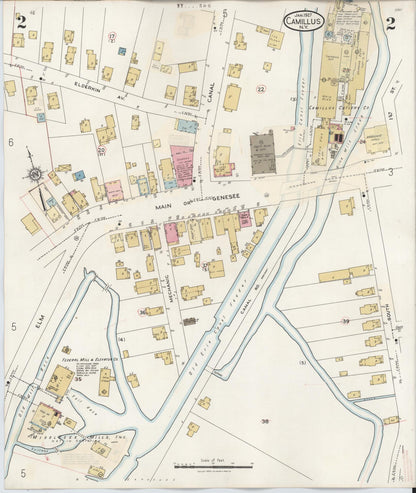 Sanborn Fire Insurance Map from Camillus, Onondaga County, New York (1940), Sheet #0002 - Complete Map Set gallery image, historic Sanborn map, vintage wall art, New York New York