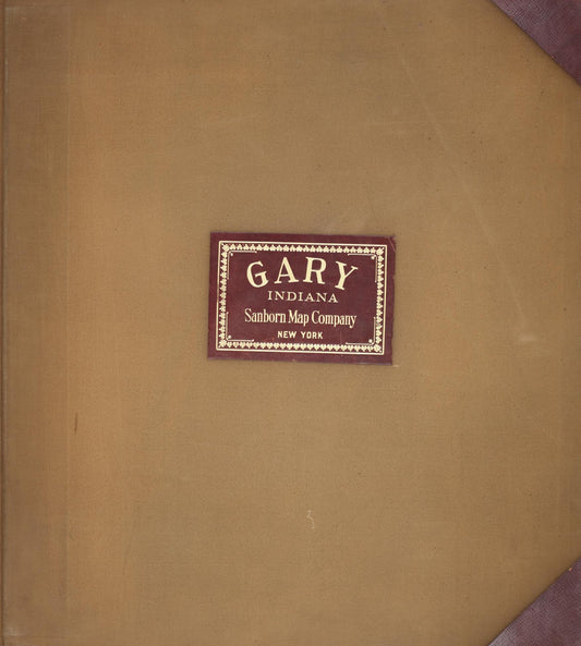 Sanborn Fire Insurance Map from Gary, Lake County, Indiana (1944), Sheet #0001 - Historic Sanborn Fire Insurance Map Print, vintage old map wall art, antique decor, genealogy gift, Indiana Indiana map