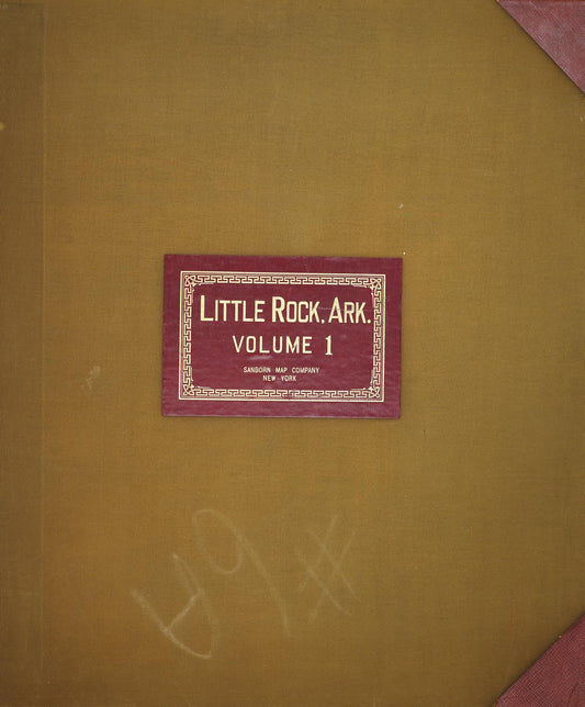 Sanborn Fire Insurance Map from Little Rock, Pulaski County, Arkansas (1950), Sheet #0001 - Historic Sanborn Fire Insurance Map Print, vintage old map wall art, antique decor, genealogy gift, Arkansas Arkansas map