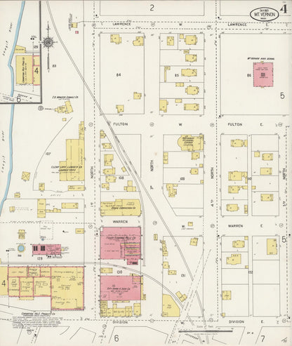 Sanborn Fire Insurance Map from Mount Vernon, Skagit County, Washington (1921), Sheet #0004 - Complete Map Set gallery image, historic Sanborn map, vintage wall art, Washington Washington
