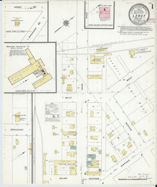Sanborn Fire Insurance Map from Le Roy, Mower County, Minnesota. (1910) – Map View