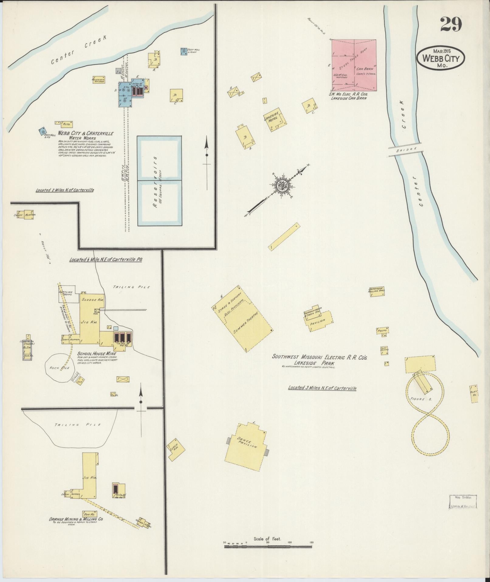 Sanborn Fire Insurance Map from Webb City, Jasper County, Missouri (1915), Sheet #0029 - Historic Sanborn Fire Insurance Map Print, vintage old map wall art, antique decor, genealogy gift, Missouri Missouri map