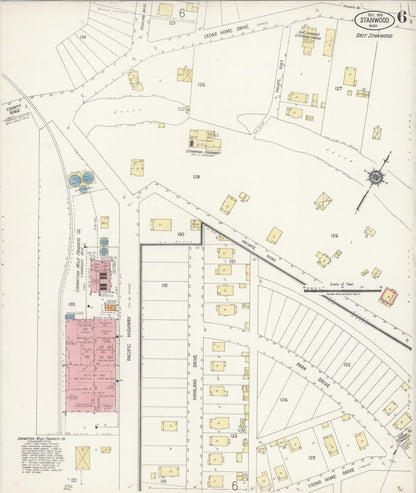 Sanborn Fire Insurance Map from Stanwood, Snohomish County, Washington (1918), Sheet #0006 - Complete Map Set gallery image, historic Sanborn map, vintage wall art, Washington Washington