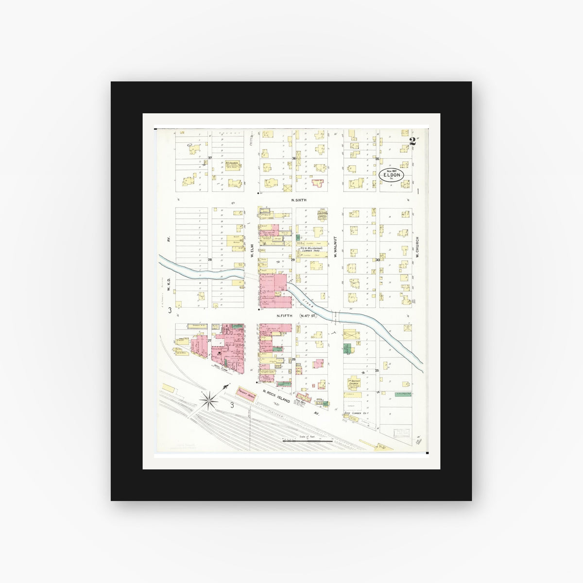 Sanborn Fire Insurance Map from Eldon, Wapello County, Iowa (1907 ...