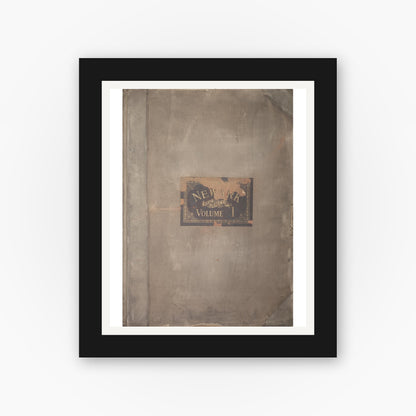 Old map wall art mockup — black gallery frame with white mat — Sanborn Fire Insurance Map from Newark, Essex County, New Jersey (1929), Sheet #0001